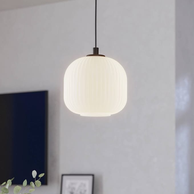 EGLO Mantunalle - Hanglamp - E27 - Ø 20 cm - Zwart