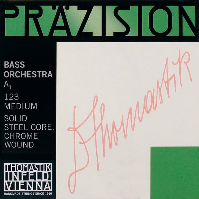Thomastik Infeld TH-123 double bass string A-3 4/4 (string length 110cm), steel core, chrome