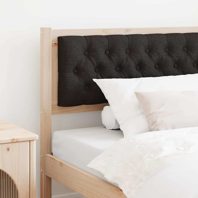 vidaXL - Hoofdbord - Anders - Bruin - en - zwart - 100 - cm - Massief - grenenhout
