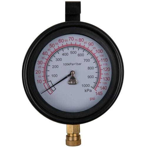KS Tools 150.2326 Manometer Ø 100,0 mm, 0 - 10 bar met 1/4 snelkoppeling
