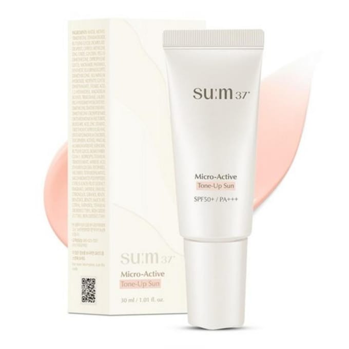 SUM37 Micro Active Tone Up Cica Zonnebrandcrème SPF50+ PA+++ 30ml/60ml 30ml X 2