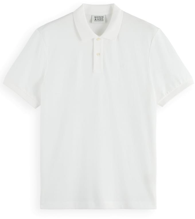 Scotch And Soda Core Piqué Polo Wit - Maat XL - Heren