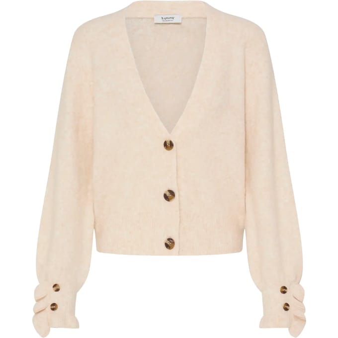 b.young - BYOMEA FRILL CARDIGAN - Dames - Cardigans