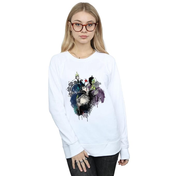 Disney Dames/Dames Schurken Sweatshirt (Wit)