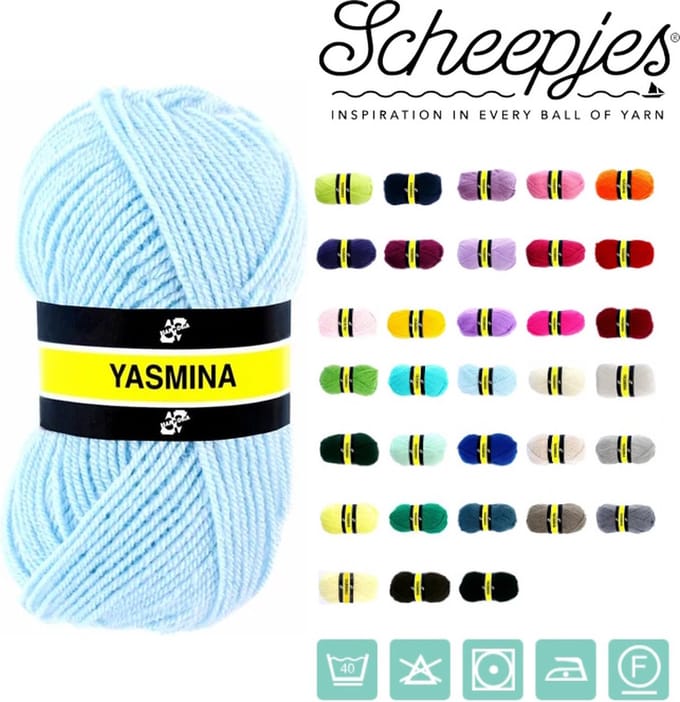 Scheepjes - Yasmina - 1142 Baby blauw - set van 25 bollen x 40 gram