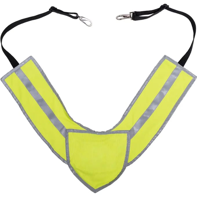 HKM HiViz borsttuig - fluorescerend - geel - one size