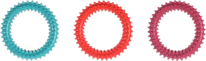 Flamingo Scrum - Speelgoed Honden - Hs Rubber Scrum Ring 15cm Assortiment - 1st - 136232 - 1st