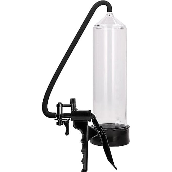 Pumped Elite Beginners Penis Pomp met Pistoolgrip Inclusief Siliconen Penisring - 30 cm - Zwart