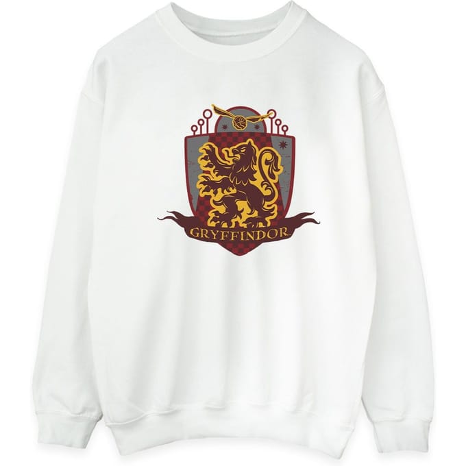 Harry Potter Heren Gryffindor borstembleem Sweatshirt (Wit)
