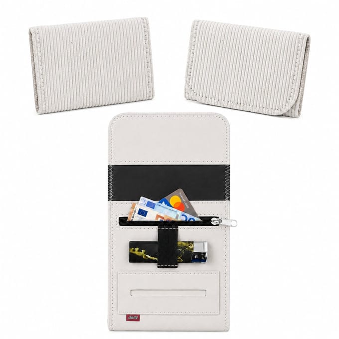 Champ Shag Etui - Tabak Etui - Ribstof - Medium - Grijs