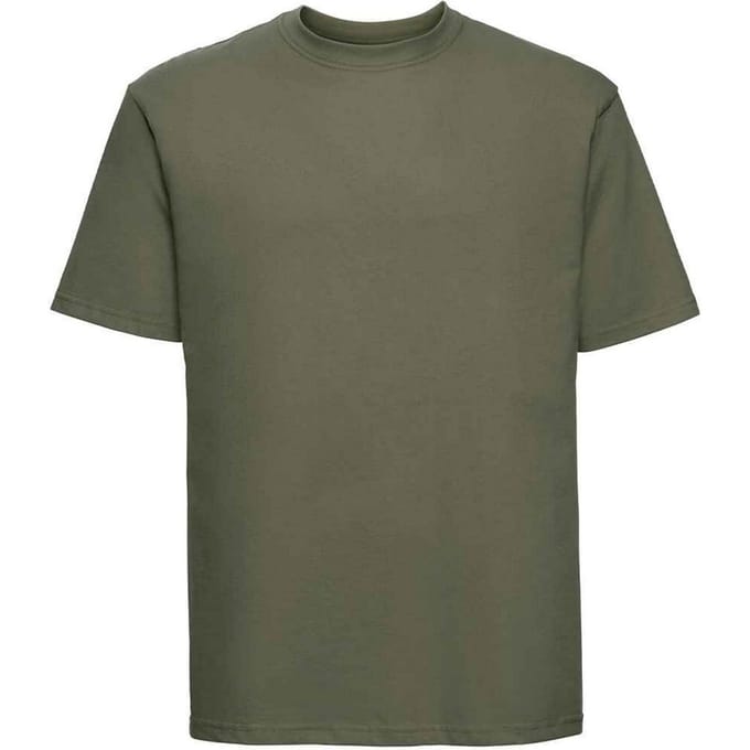 Russell Heren Ringspun Cotton Classic T-shirt (Olijfgroen)