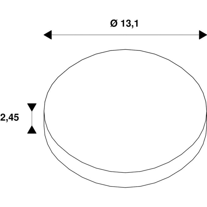 SLV Cyft sierring, wit, staal, Ø 13,1 cm
