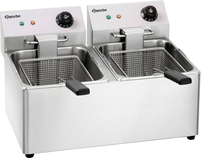 Bartscher Dubbele-friteuse 2x8 Liter | 55(b) x 43(d) x 34(h) cm