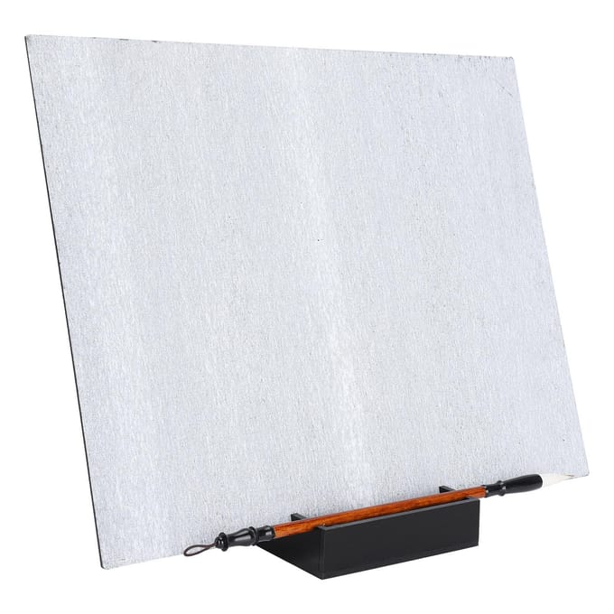 Ontspannend Waterschilderbord Herbruikbare Inktloze Watertekening Set met Penseel en Standaard white
