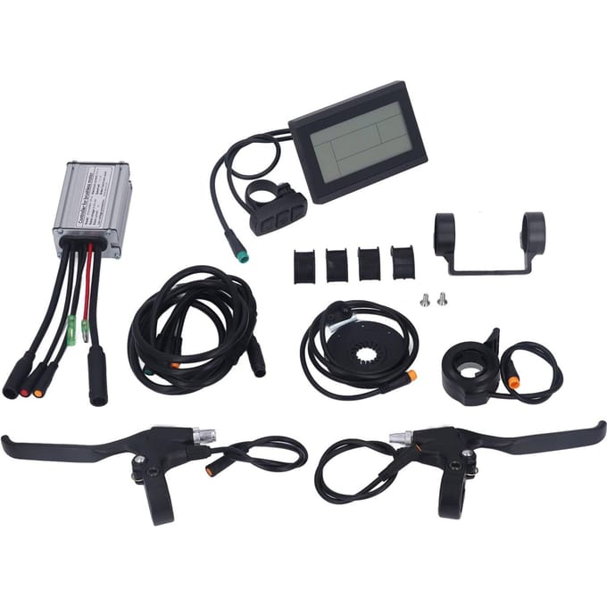 15A Elektrische Fiets Motor Controller Waterdicht LCD3 Paneel Meter Elektrische Fiets Controller black