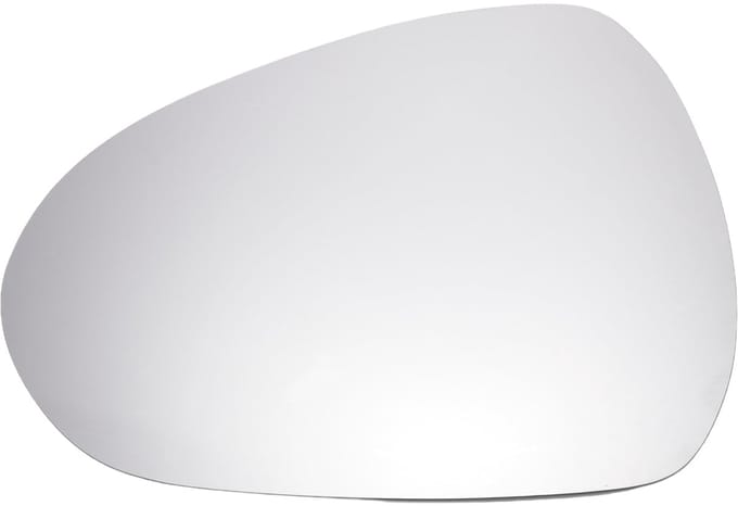 Dailygoods - Vervangingsglas Buitenspiegel Links Verwarmd Wit voor Auto