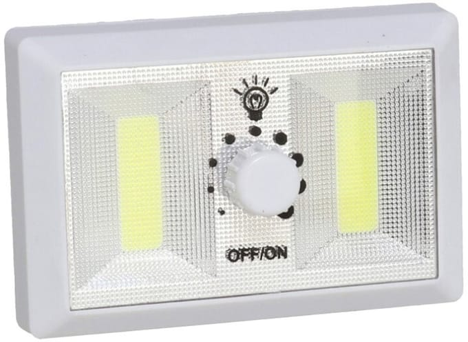 Gerimport Kastlampen - met dimmer - LED lampen - wit - 11 x 7.5 cm