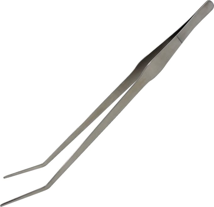 Nobleza Aquariumpincet - Gebogen - RVS - 27 cm - Voor Aquascaping en Aquariumplanten