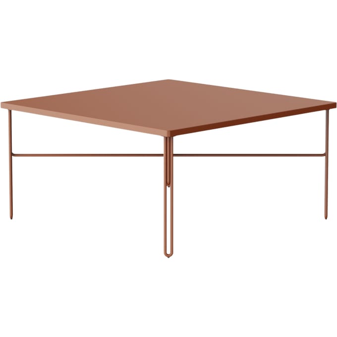 NINE Inline salontafel vierkant - red
