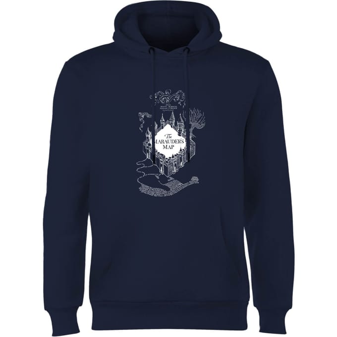 Harry Potter The Marauder's Map Hoodie - Navy - XXL