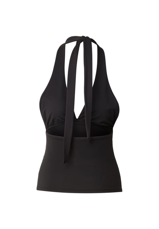 Urban Classics Ladies Polyamide Jersey Neckholder Top Dames Halternecks - zwart - XL