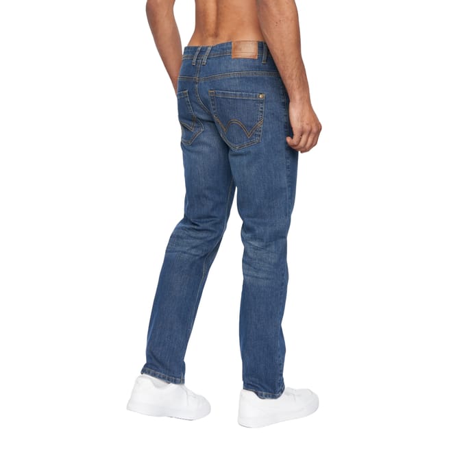 Duck and Cover Heren Hydras Straight Leg Jeans (Tussentijdse wasbeurt)