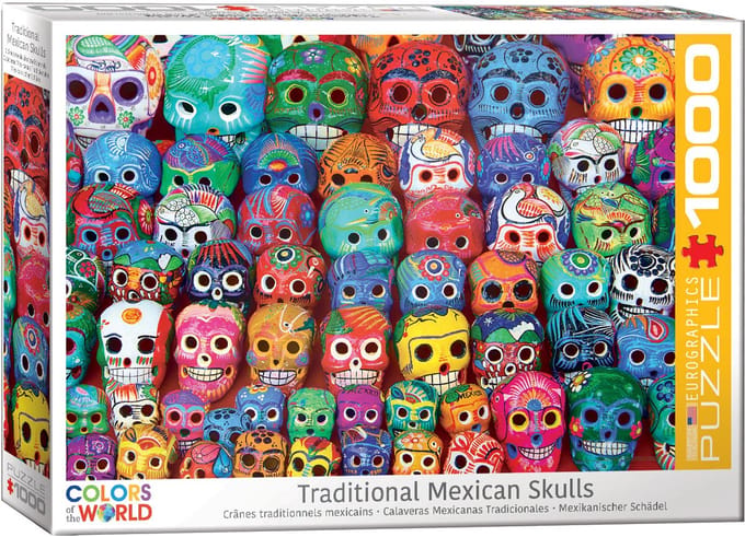 Eurographics puzzel Mexicaanse schedels - 1000 stukjes kunst.