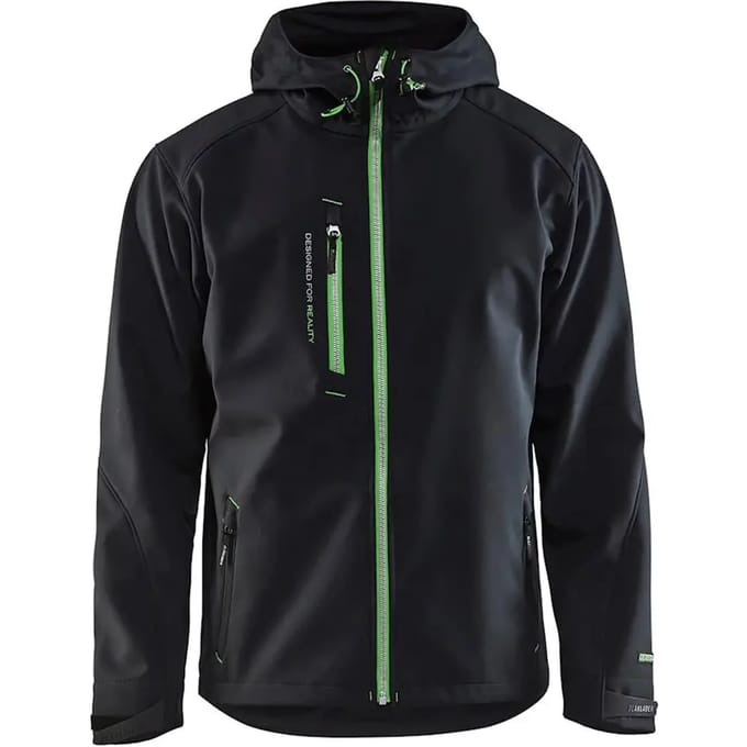 Blåkläder 4949 Softshell Jack – Zwart/Groen - M