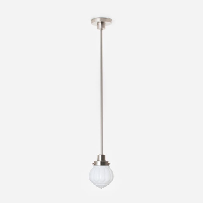 Hanglamp Wassail 20's Matnikkel - Art Deco Trade