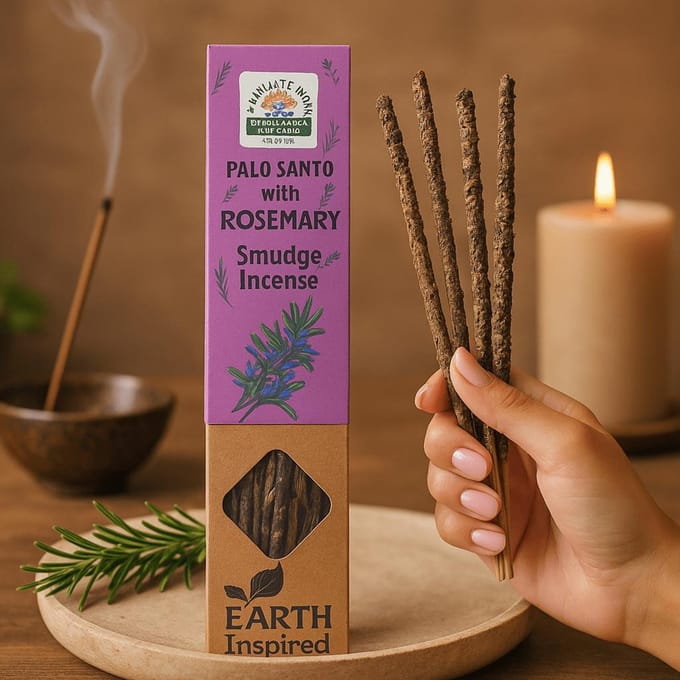 6x Bâtonnets d'encens à la sauge romarin, Paquet de 9