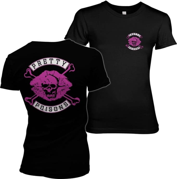 Riverdale Pretty Poison's Girly Tee dames-T-shirt, zwart