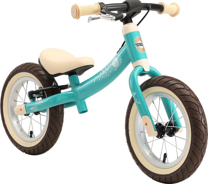 Bikestar meegroei loopfiets Sport 12 inch, turquoise vogel