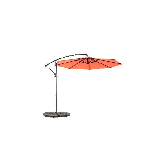 Zweefparasol - MUVOE - Dubbelzijdig - 4,5 m rechthoekig - slinger - waterdicht UPF50+ doek oranje