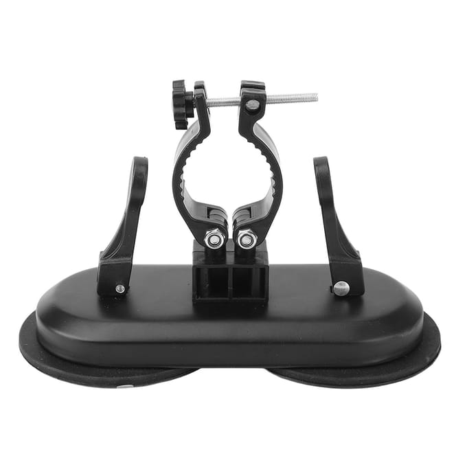 Massage Gun Mount Wand Zuignap Houder Handsfree voor Nek Taille Rug Zelfmassage black