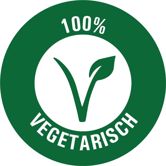 Vegetarisch sticker op rol 40 mm - 580 per rol