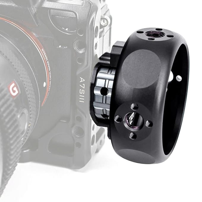 Sferoïdale Camera Kooi Handgreep Links/ Rechts Zijhandgreep Aluminiumlegering Handgreep met ARRI zwart