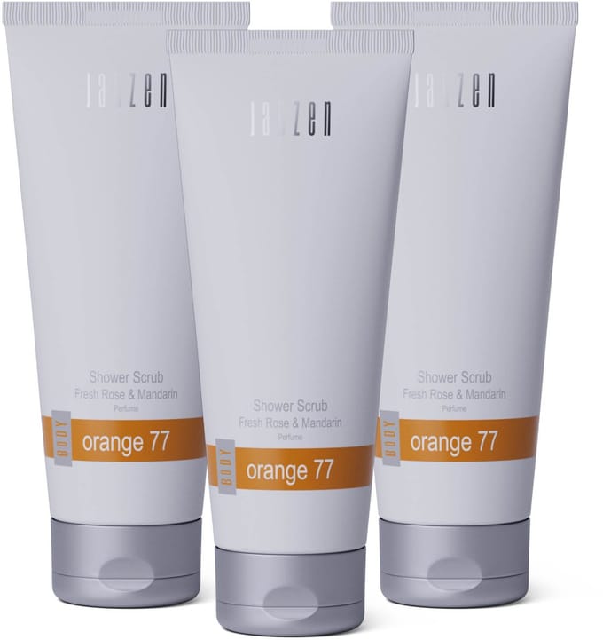 JANZEN Shower Scrub Orange 77 3-pack