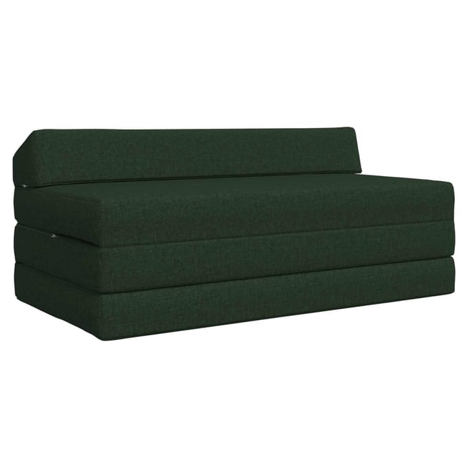 vidaXL - Vouwbare - Sofa - Bed - Donkergroen - 120 - x - 60 - x - 49 - cm - Stof