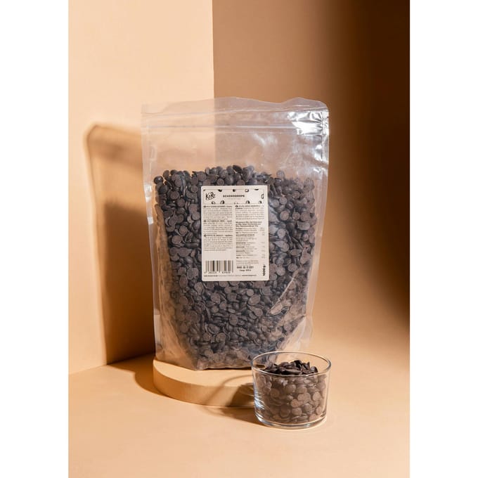 Vegan chocoladedruppels met xylitol 1 kg