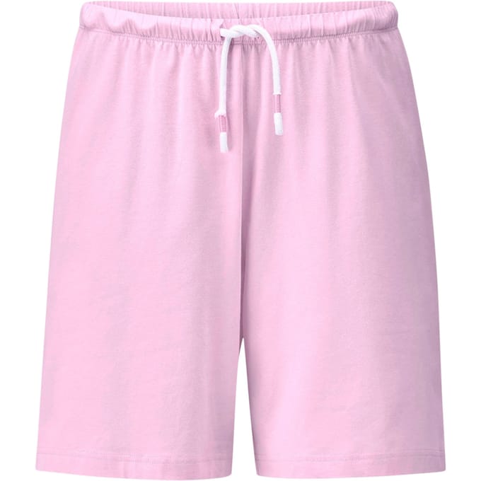 Pyjamashort met elastische tailleband en koord - rosé - Gr. S van Goldner Fashion
