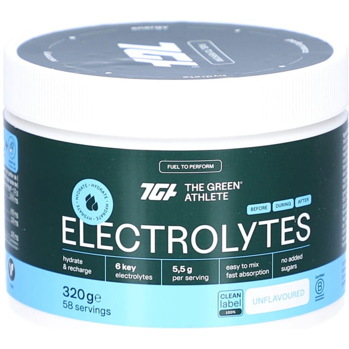 The Green Athlete Electrolytes Pure 320 Poeder