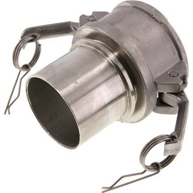 Camlock DN 75 (3'') Koppeling RVS met slangpilaar (75 mm) Type C EN 14420-7 (DIN 2828)