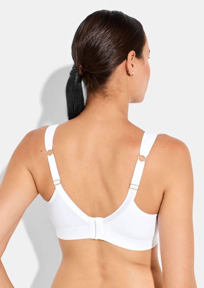 Beha zonder beugels met comfortabele schouderbandjes - wit - Gr. 85 C van Goldner Fashion