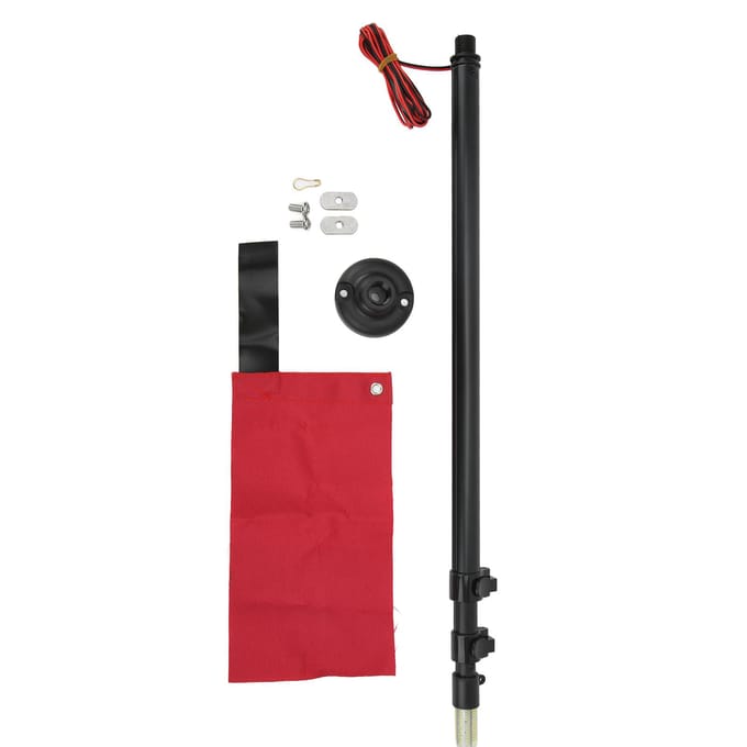 Kits de Lumières de Sécurité pour Canoë Lampe Étanche pour Bateau Marin Accessoires de Canoë red