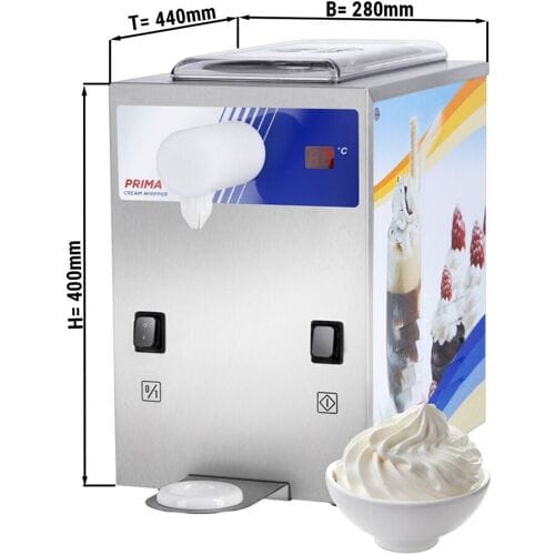 GGM Gastro Sahnemaschine - 5 Liter - 400 Watt - 230 Volt Zilver