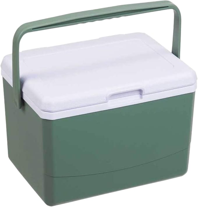 Harde koelbox - Geïsoleerde lunchbox - Buitenactiviteiten - 5L grote capaciteit - 28 x 22 x 20 cm - Groen