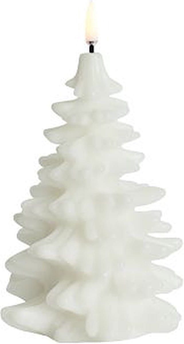 Uyuni LED Kerstboom-Kaars Wit - Smooth 10x15cm