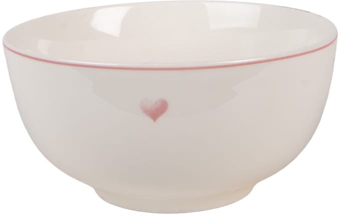 Clayre & Eef Soepkom 500 ml Wit Porselein