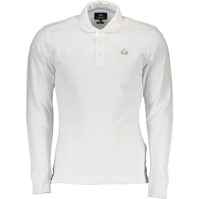 La Martina Elegante Slim Fit Polo met Borduursels