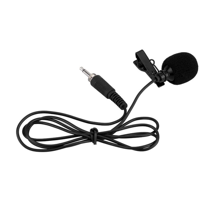 Mini draagbare clip-on revers lavalier handsfree 3,5 mm externe schroefvergrendeling jack microfoon microfoon voor computer pc laptop
